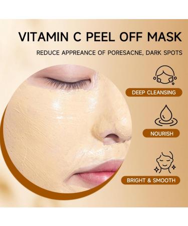  G n rique Vitamin C Peel Off Mask with Turmeric & Kojic Acid Deep Cleansing Face Mask for Brightening Skin Evens Skin Tone Reduces Acne Moisturizing Treatment for Acne-Prone Skin 4.23 oz/120g - Buy Online on GoSupps.com