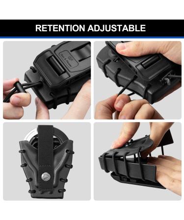 Kydex Handcuff Case for ASP & Hinged & Chain Handcuffs | MOLLE/Belt Clip | Law Enforcement Holder | Adjustable Strap | Duty Belt Fit 1.5-2.25 - Buy Online on GoSupps.com