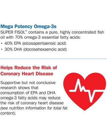 Nature's Way Super Fisol Fish Oil | Enteric Coated 180 Softgels - Premium Omega-3 Supplement - Buy Online on GoSupps.com