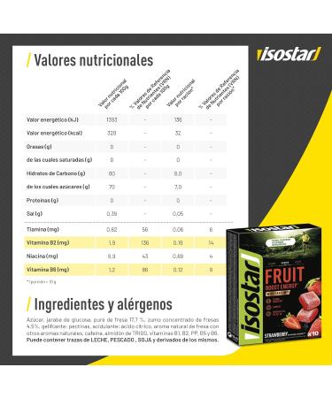 Isostar Fruit Energizing Strawberry pack of 5 (5 x 100 g) - Buy Online on GoSupps.com
