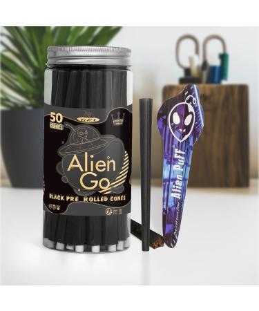 Pre-Rolled Cones KingSizeSlim Cones 110mm Cones Premium Rolling Papers 50 Packs Cones With Tip Tobacco Tools Suitable For Travel Home Sharing Gifts. BLACK - Buy Online on GoSupps.com