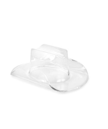 Huang Acrylic Small Cowboy Hat | Perfect for Home Decor or Chip and Dip Serving Bowl | Used for Decor, Dinning, Serving, Hosting | Durable Construction, Easy to Clean Premium Acrylic Clear