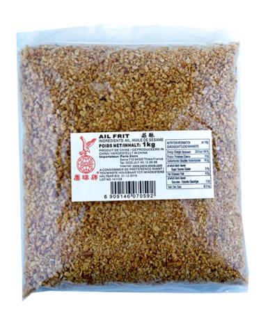 Fried Garlic Oil Fried Garlic 1kg/sachet - Offers of 1, 2 and 3 Sachets - Free Shipping France (1)