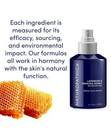 Naturopathica Lavender & Manuka Honey Balancing Mist (4.0 oz) - Vegan Facial Toner for Balancing, Moisturizing, Calming, and Refreshing Skin - Made in USA - Buy Online on GoSupps.com
