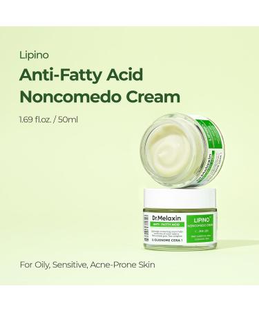 Lipino Anti-Fatty Acid Noncomedo Cream - Daily Moisturizer for Oily Skin with Ceramide | Smooths Texture & Non-Comedogenic | 1.69fl.oz - Buy Online on GoSupps.com