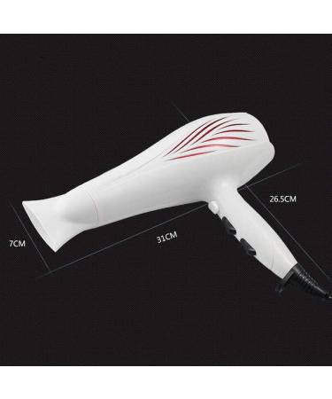 ADITAM 2000W Professional Salon Hair Dryer for Faster Drying Negative Ion Hair Blow Dryer with 2 Speed and 3 Heat Setting/A Double The Comfort White black - Buy Online on GoSupps.com