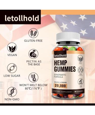 Hemp Gummies for Sleep Pain Anxiety (1 Pack) - High Potency Advanced Extra Strength with Pure Natural Hemp Oil Best H mp Gummies for Adults - Low Sugar - Buy Online on GoSupps.com