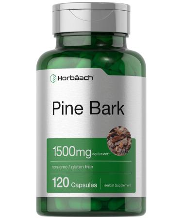 Horb ach Pine Bark Extract Capsules | 1500mg | 120 Count | Non-GMO and Gluten Free