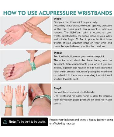 Nausea Relief Bands for Motion Sickness - 2 Pairs Sea Sickness Wristbands for Adults & Kids - Anti Nausea Bracelets for Pregnancy & Travel - Buy Online on GoSupps.com