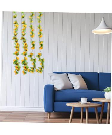 Zerodeko 2pcs Sunflower Vine Yellow Fake Flowers Home Decor Hanging Flowers for Decoration Artificial Ivy Garland Artificial Flower Decoration Sunflower Flower Silk Flower - Buy Online on GoSupps.com