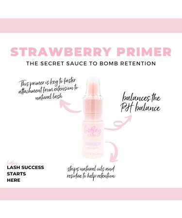 LivBay Lash False Eyelash Primer PH Balanced Scented in Banana Strawberry Grape & Rose Enhance Lash Retention & Bonding 10ml International Shipping Available - Buy Online on GoSupps.com