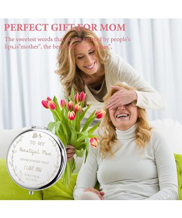 I Love You Mum Compact Travel Makeup Mirror - Perfect Gift for Mum | Birthday, Anniversary, Mother's Day | From Daughter or Son - Buy Online on GoSupps.com