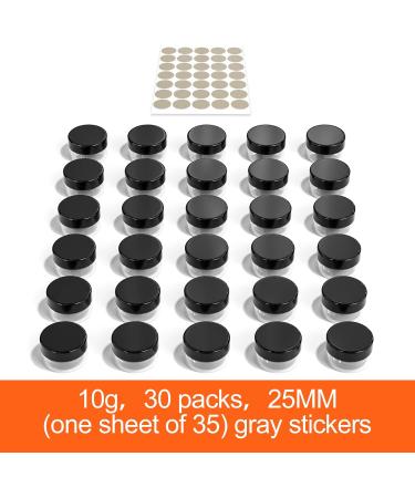 Newans 30-Piece Clear Jars with Screw Caps - Ideal for Make-up Creams & Lotions - Transparent 10G10ml Containers with Stickers - Buy Online on GoSupps.com