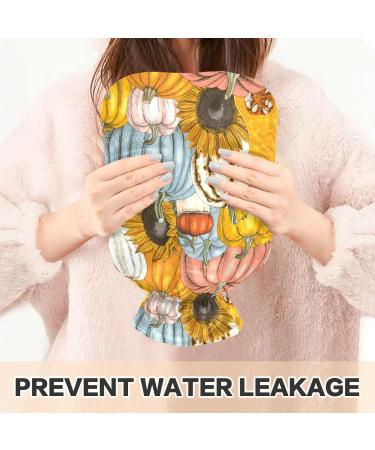 Thanksgiving Pumpkin Sonnen Flowers Heat Bottle - 1L Hand & Foot Warmer for Pain Relief & Cold Therapy - Buy Online on GoSupps.com