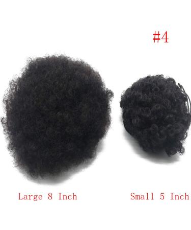 Coolbers Afro Puff Drawstring Ponytail - Large Kinky Curly Hair Bun Extensions (Synthetic #4) - Shop Internationally! - Buy Online on GoSupps.com