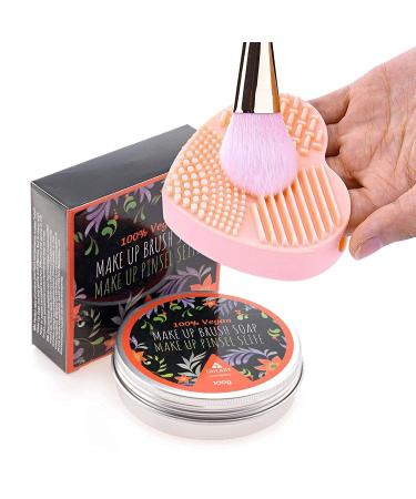 Tritart Vegan Makeup Brush Soap Set | 100g Brush Cleaner & Silicone Cleaning Mat | Eco-Friendly Cosmetics Brush Cleaning - Buy Online on GoSupps.com