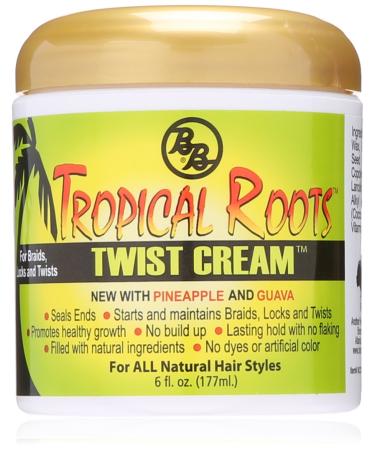 Bronner Brothers Tropical Roots Twist  CREAM 6.0 Fl Oz 6 Ounce (Pack of 1)
