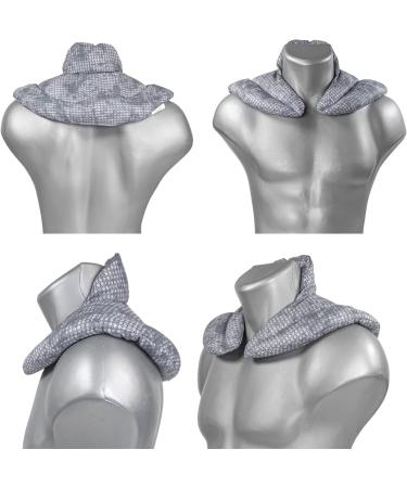 Buy Gray-Blue Neck Horns with Stand-Up Collar | Heat Cushion Neck Pillow - Pinkel Grain Comfort for Worldwide Shipping - Buy Online on GoSupps.com