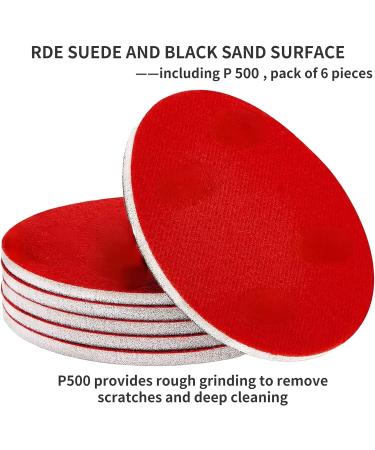 RUNRAYAY Round Bowling Sanding Pad Resurfacing Polishing Kit - 500 Grit (6PCS/12PCS) | Bowling Ball Cleaning Set - Buy Online on GoSupps.com