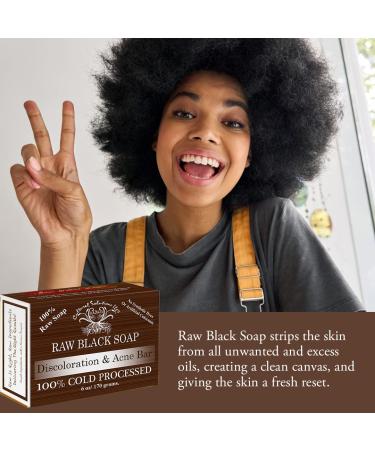 Yadain Signature Raw Bar Soap - 100% Natural Cold Processed Black Soap for All Skin Types | Hydrating 6oz Bar - Buy Online on GoSupps.com