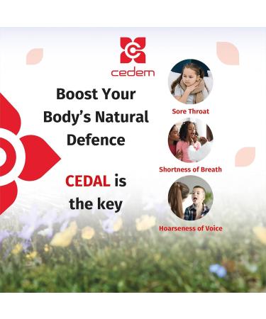 Buy CEDEM AG Cough Syrup - 100% Natural Throat Relief Honey & Chamomile Non-Drowsy & Alcohol-Free for Kids & Adults - International Shipping Available - Buy Online on GoSupps.com