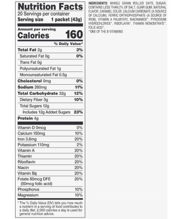 Amazon Brand Instant Oatmeal Maple & Brown Sugar 20 Pack - Buy Online on GoSupps.com