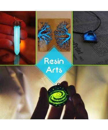 10-Pack Glow in The Dark Pigment Powder for DIY Crafts - Luminous Epoxy Resin Color Dyes - Skin Safe, Long Lasting, Self Glowing - for Slime, Nail Art, Painting - 0.4oz Each - Buy Online on GoSupps.com