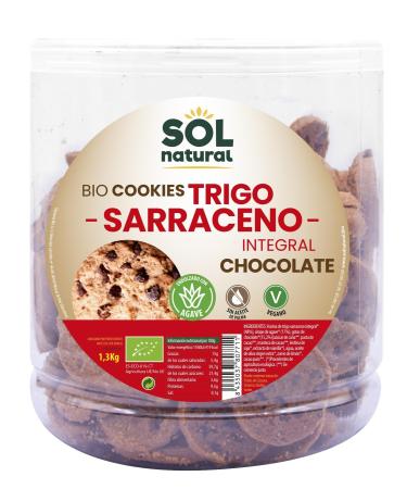 SOLNATURAL Organic Buckwheat and Chocolate Cookies 1300g