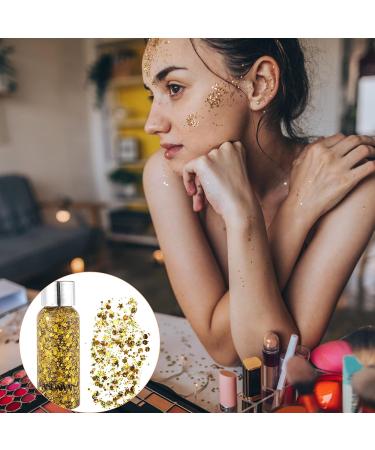 Mermaid Sequins Body Glitter Gel - Silver Sparkling Chunky Glitter for Face, Hair, and Nails - Perfect for Christmas Festival Parties! - Buy Online on GoSupps.com