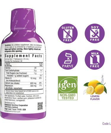 Bluebonnet Nutrition Liquid Calcium Citrate Magnesium Citrate Vitamin D3 Bone Health Bundle - 4 Flavors, 64 Fl Oz - Buy Online on GoSupps.com
