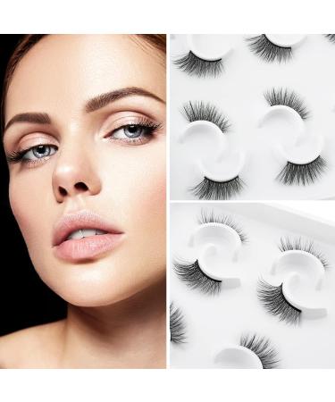 KOUSEI Half Wispy False Eyelashes - 6 Pairs Pack for Natural 3D Fluffy Look (6-BM-09) - Buy Online on GoSupps.com