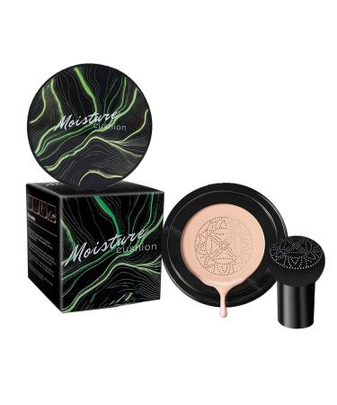 CC Moisture Cushion Cream, Mushroom Head Air Cushion CC Cream, DC Liquid Foundation, CC Cream Foundation, Sebum Regulating Moisturizer, Covering Moisturizing Foundation (Natural, 25g)