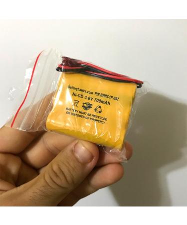 Buy Custom-93 NNYXSB LPX70RWH 3.6V 700mAh Exit Sign Emergency Light NiCad Battery Replacement (5 Pack) - International Shipping Available - Buy Online on GoSupps.com