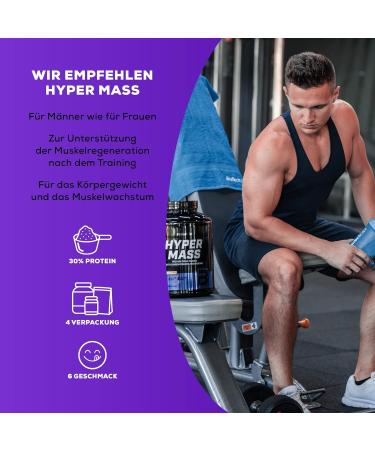 Biotechusa Hyper Mass - Premium Mass Gainer with Carbs & Protein | Gluten-Free Micronized Creatine | 2.27 kg Vanilla  - Buy Online on GoSupps.com