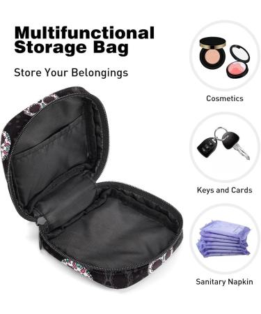 Women's Gothic Punk Skull Head Storage Pocket Stillpad Holder - Boho Portable Period Kit Bag - Buy Online on GoSupps.com