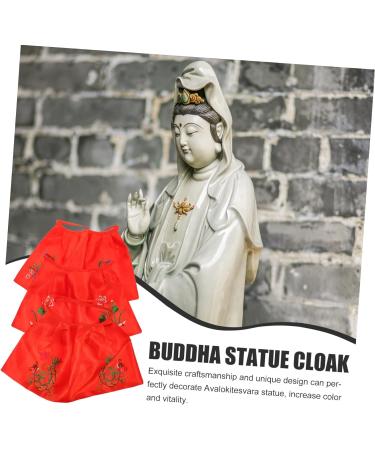 Zerodeko Creative Statue Cloak 3pcs Buddha Shawl Cloth Lotus Buddhist Supplies Avalokitesvara Statue Cloak 37.5X22.5cm - Buy Online on GoSupps.com