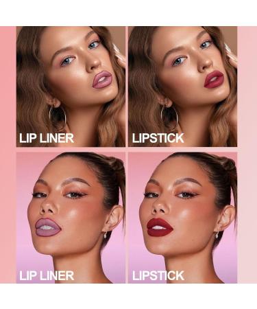 blmcoos Moisturizing Glaze Lip Balm Tinted Lip Balm Joyeloo Lip Balm Lips Lifter Lip Glaze Moisturizing Long Lasting Lip Glaze 2 In 1 Waterproof Lip Balm & Lip Liner Set 02 - Buy Online on GoSupps.com