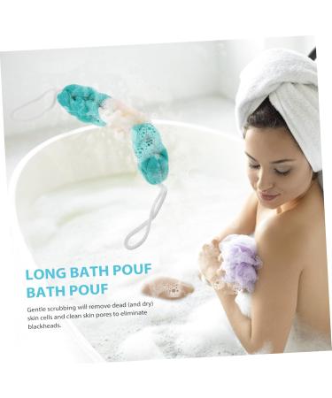 Shop Healeved 3pcs Long Bath Pouf for Men | Shower Gel & Back Scrubber | Soft Braided Loofah Sponge - Buy Online on GoSupps.com