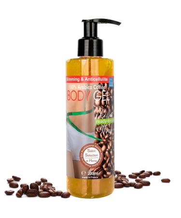 Anti Cellulite Gel Coffee and Algae 200 ml Intensive Cellulite Gel Orange Peel Stimulates Circulation Firming Eliminates Toxins Tones
