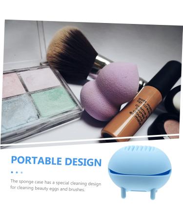 Beaupretty Silicone Makeup Holder egg storage skin care organizer holder sponge holder storage cosmetic egg silicone - Silica gel travel carrying Make Up Sponge - Buy Online on GoSupps.com