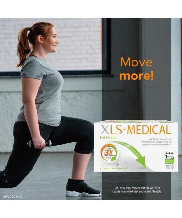 XLS-Medical Fat Binder 60 Tablets - Reduce Appetite, Calorie Intake & Weight - With Litramine - 10-Day Trial Pack (60 Count) - Buy Online on GoSupps.com