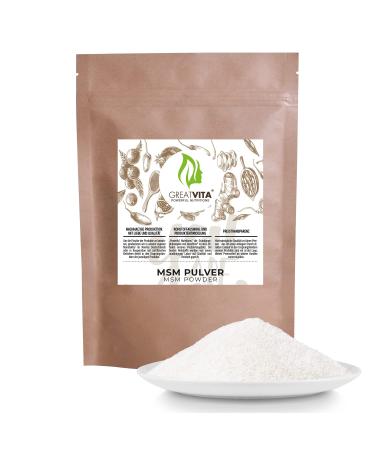 GREAT VITA GreatVita MSM Powder 800 g | 99.9% Pure Premium Quality | Methylsulfonylmethane Organic Sulphur Without Additives