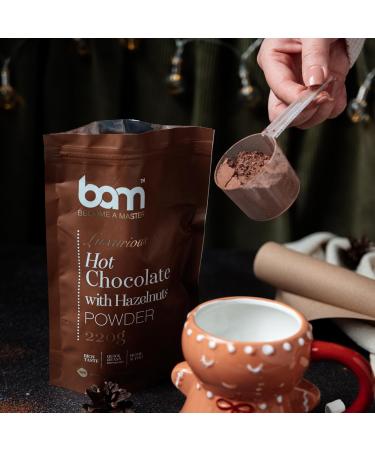 BAM M lange en poudre pour boisson luxueux pour chocolat chaud aux noisettes 220 g 7 portions - Buy Online on GoSupps.com