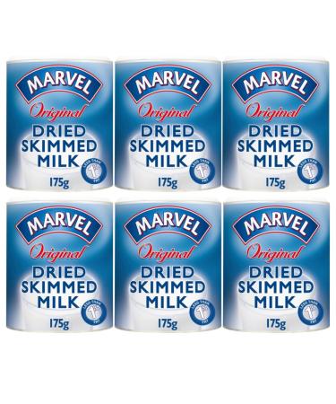Skimmed Milk Bundle Consisting of Marvel Original Dried Skimmed Milk 175g (6 Pack) - Buy Online on GoSupps.com