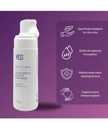 YES CLEANSE Foaming Intimate Wash 150 ml | Gentle & Refreshing Cleanser for All Skin Types | pH Balanced & Safe for Daily Use - Buy Online on GoSupps.com