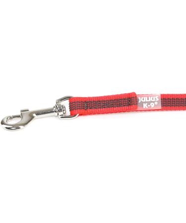 IDC Color & Gray Rubberized Leash - 14mm x 1.2m with Loop & O-Ring - Red-Grey | International Shipping - Buy Online on GoSupps.com