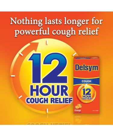 DELSYM 12 Hour Cough Suppressant Liquid - Orange Flavor - 5 oz | Fast Shipping Worldwide - Buy Online on GoSupps.com
