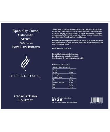 Africa Cacao Buttons 100% Raw and Pure Cocoa 250g Located in The Rainforest of Africa. - Buy Online on GoSupps.com