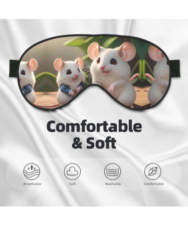 Comfortable Adjustable Mother and Child Rats Eye Mask | Soft Elastic Nighttime Sleep Mask for Men & Women - International Shipping - Buy Online on GoSupps.com