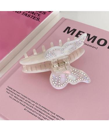 Lorenleya Butterfly Hair Claws - Cute and Colorful Hair Clips for Women - Strong Hold - Perfect Gift for Girls (Ivory) - Buy Online on GoSupps.com